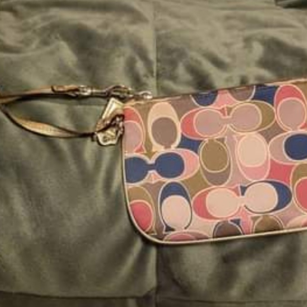 Coach Small Multi-Color Wristlet - image 1